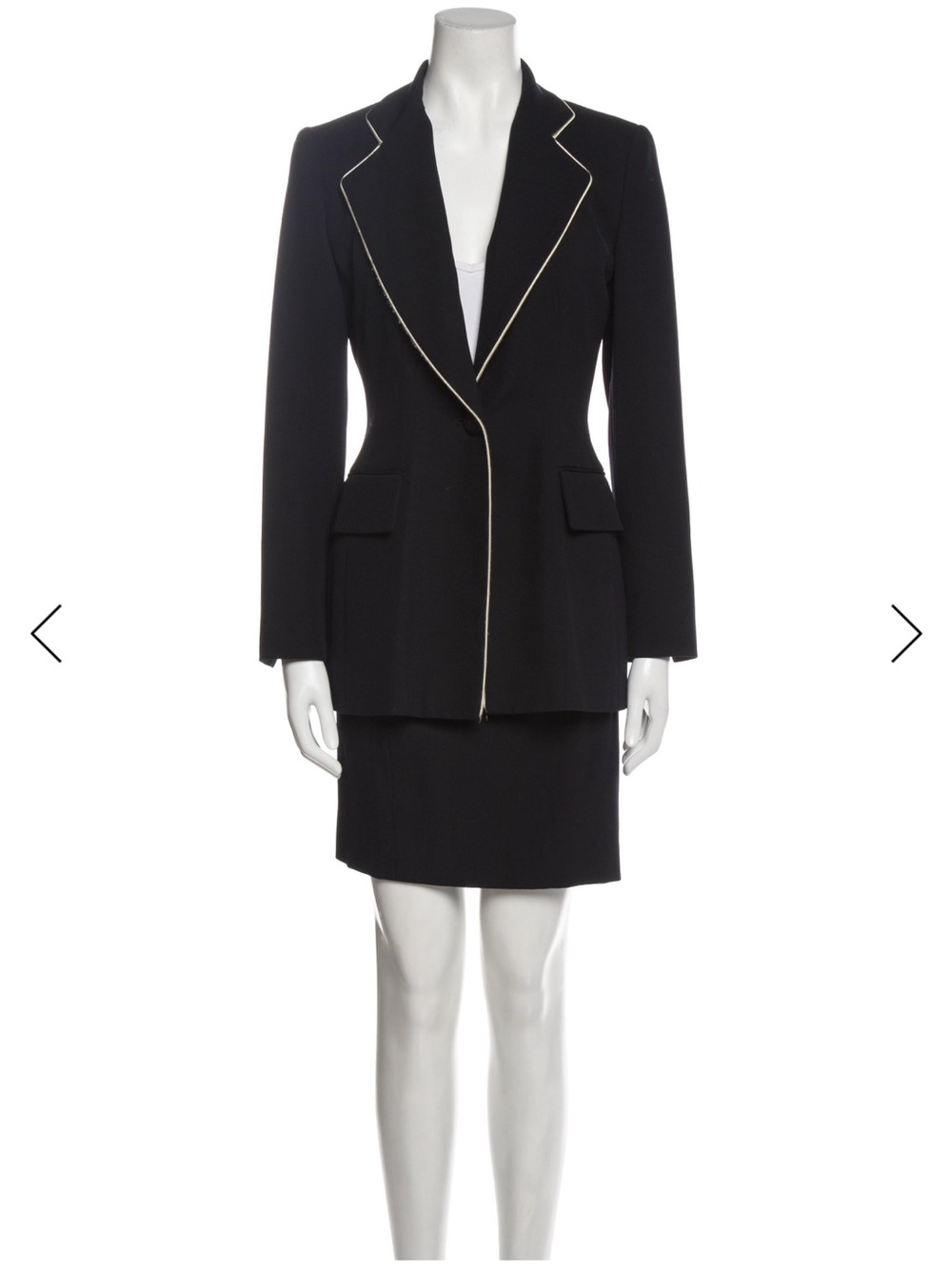 Christian Dior Boutique Paris Quiet Luxury Navy Suit